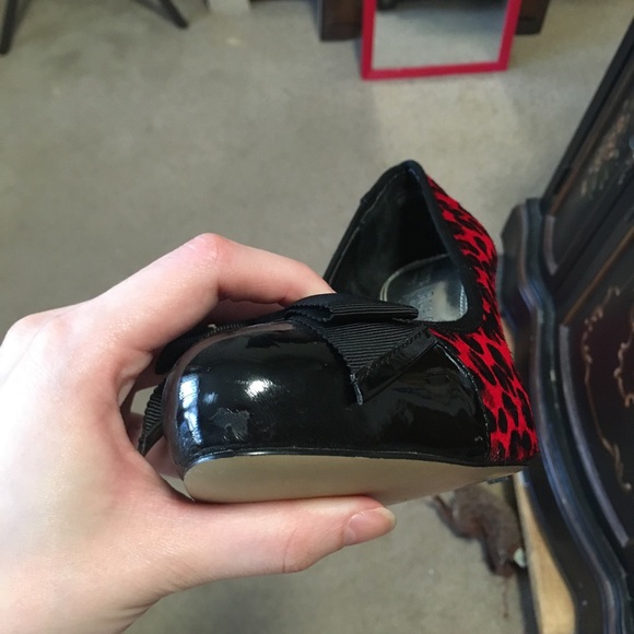 Red Leopard print high heels - Picture 3 of 3